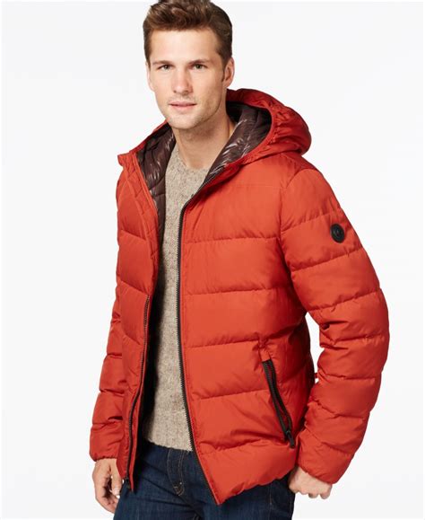 michael kors men jacket orange|Michael Kors down jacket men's.